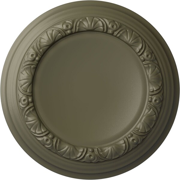 Ekena Millwork Carlsbad Ceiling Medallion (Fits Canopies up to 7 7/8"), 12 1/2"OD x 1 1/2"P, Spartan Stone CM12CASSF - main